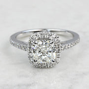 1.50 CT Cushion Cut Lab Grown Diamond Engagement Ring Mapple Gems